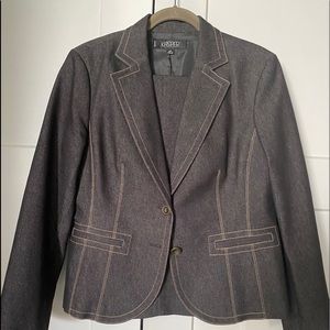 Kasper Black Denim Suit